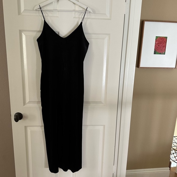 Like New Free People Velvet FP Intimately Maxi Slip Dress in Black - Picture 3 of 13